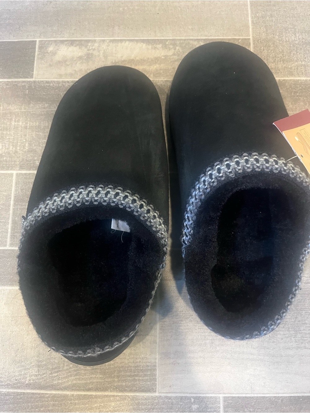Muk Luks black slippers